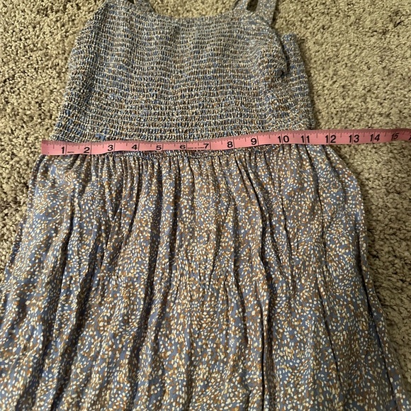 Jessica Simpson Marled Checkered-gingham Tweed Gray maxi dress size xs - Picture 2 of 3